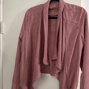 Blank NYC Dusty Rose Suede Blazer